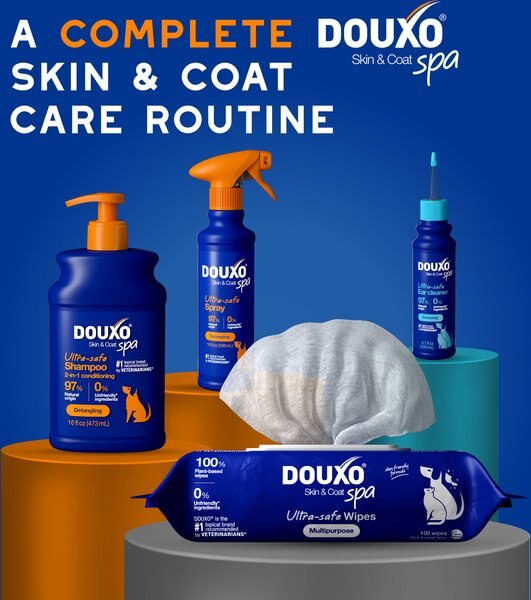 Douxo Skin & Coat SPA Ultra-Safe 2 in 1 Conditioning Dog Shampoo, 16-fl oz bottle