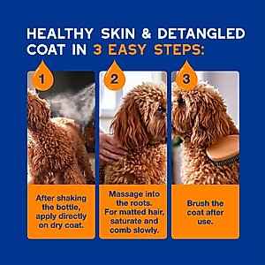 Douxo Skin & Coat SPA UltraSafe Detangling Spray, 10-fl oz bottle
