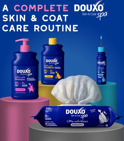 Show full view: Douxo Skin & Coat SPA Ultra-Safe Itch Relief Dog Shampoo, 16-fl oz bottle slide 9 of 10