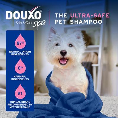 Show full view: Douxo Skin & Coat SPA Ultra-Safe Itch Relief Dog Shampoo, 16-fl oz bottle slide 6 of 11