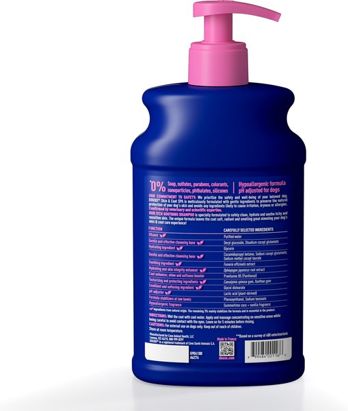 Show full view: Douxo Skin & Coat SPA Ultra-Safe Itch Relief Dog Shampoo, 16-fl oz bottle slide 2 of 10