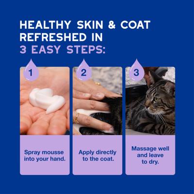 Show full view: Douxo Skin & Coat SPA UltraSafe LowStress Refresh Leave on Cat Mousse, 10-fl oz bottle slide 7 of 10