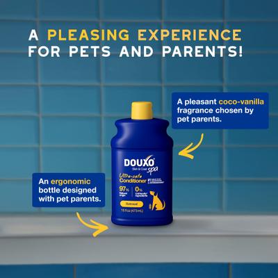 Show full view: Douxo Skin & Coat SPA Ultra-Safe Oatmeal Dog Conditioner, 16-fl oz bottle slide 7 of 11