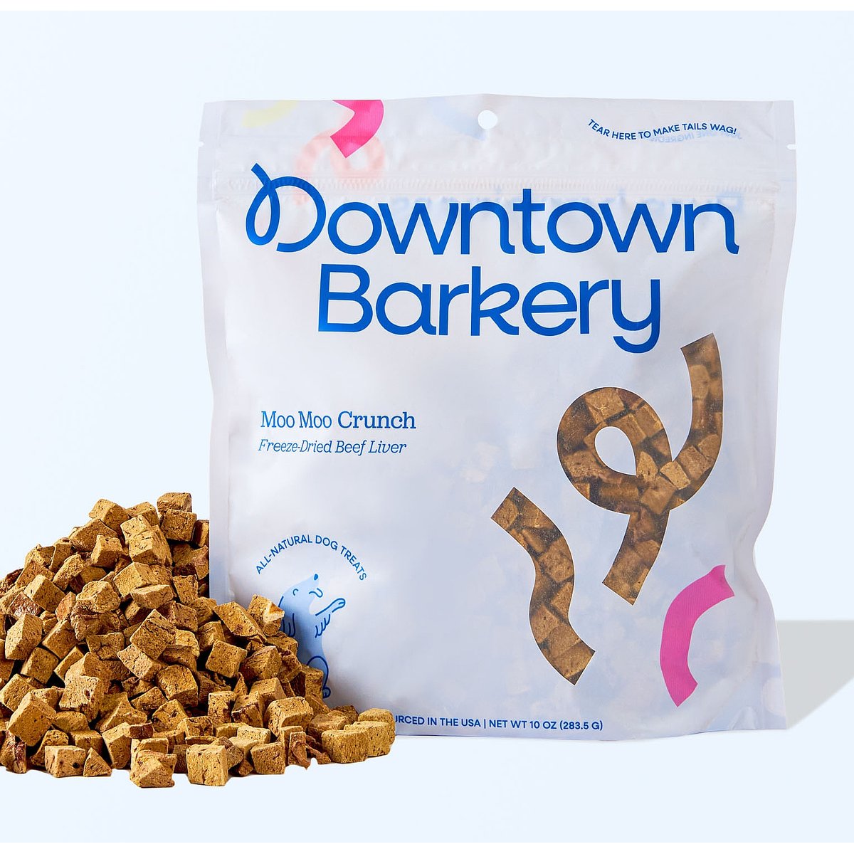 Downtown Pet Supply Barkery Beef Liver Grain-Free Adult Freeze-Dried Dog & Cat Treats, 10-oz bag