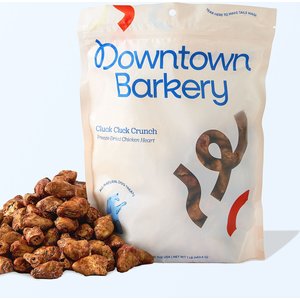 Downtown Pet Supply Barkery Chicken Hearts Grain-Free Adult Freeze-Dried Dog & Cat Treats, 1-lb bag