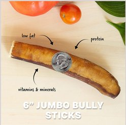 Downtown Pet Supply Bully Sticks 6-in Jumbo Dog Treats, 24 count slide 2 of 6