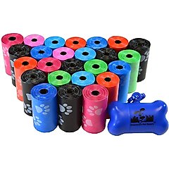 Downtown Pet Supply Dog Poop Bags & Dispenser, Rainbow, 500 bags