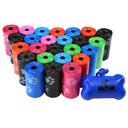 Downtown Pet Supply Dog Poop Bags & Dispenser, Rainbow, 500 bags