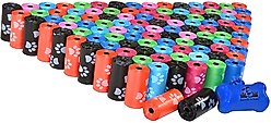 Downtown Pet Supply Dog Poop Bags & Dispensers, 2200 count, Rainbow