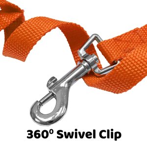 Downtown Pet Supply Training Dog Lead, Orange, 50-ft
