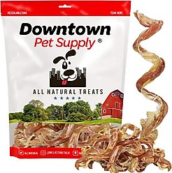 Downtown Pet Supply USA Curly Bully Sticks 10-in Dog Treats, 20 count