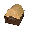 Dog Palace DP Hunter Insulated Dog House, Brown/Tan