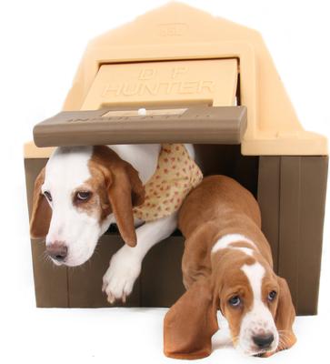 Show full view: Dog Palace DP Hunter Insulated Dog House, Brown/Tan slide 7 of 9
