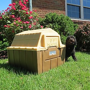 Dog Palace DP Hunter Insulated Dog House, Brown/Tan