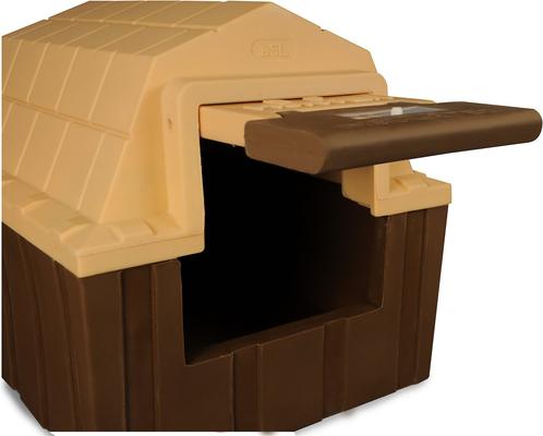Show full view: Dog Palace DP Hunter Insulated Dog House & Heating Pad, Brown/Tan slide 3 of 10