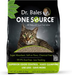 Dr. Bales One Source Clumping Cat Litter, 4.4-lb bag