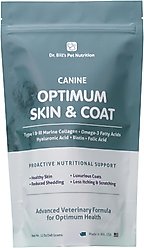 Dr. Bill's Pet Nutrition Canine Optimum Skin & Coat Dog Supplement Powder, 340-gm pouch