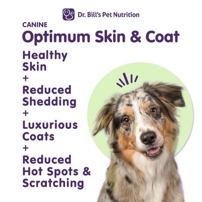 Show full view: Dr. Bill's Pet Nutrition Canine Optimum Skin & Coat Dog Supplement Powder, 680-gm pouch slide 3 of 10