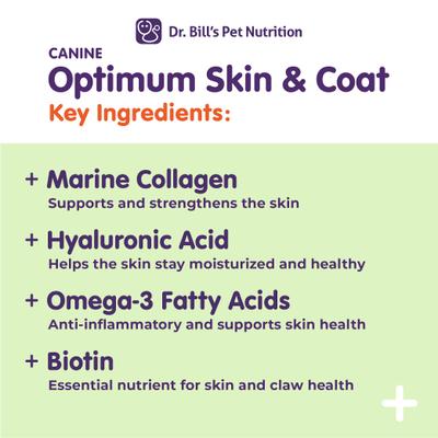 Show full view: Dr. Bill's Pet Nutrition Canine Optimum Skin & Coat Dog Supplement Powder, 680-gm pouch slide 4 of 10