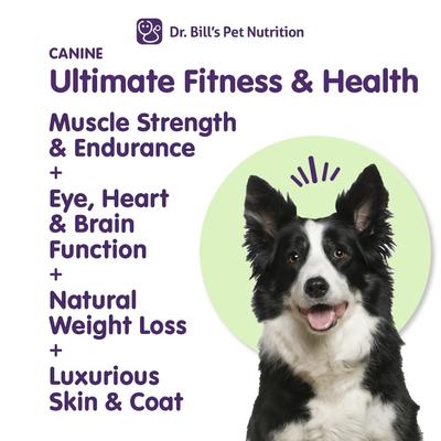 Show full view: Dr. Bill's Pet Nutrition Canine Ultimate Fitness & Health Dog Supplement Powder, 340-gm pouch slide 3 of 11