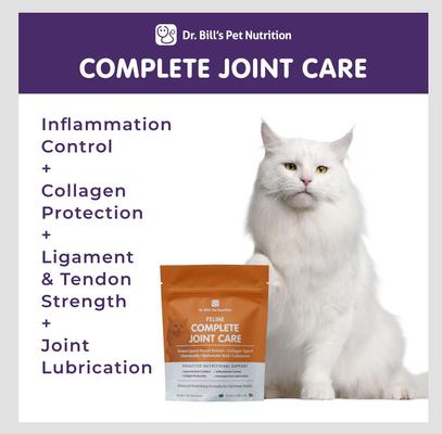 Show full view: Dr. Bill's Pet Nutrition Feline Complete Joint Care Cat Supplement Powder, 85-gm pouch slide 4 of 7