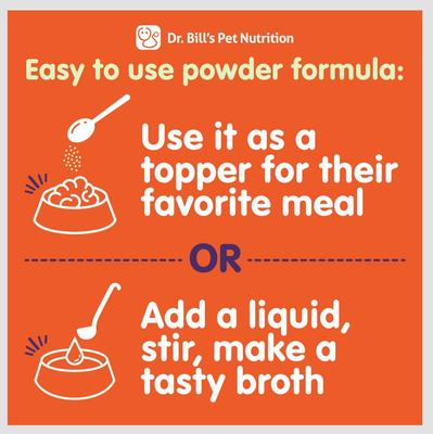 Show full view: Dr. Bill's Pet Nutrition Feline Complete Joint Care Cat Supplement Powder, 85-gm pouch slide 6 of 7