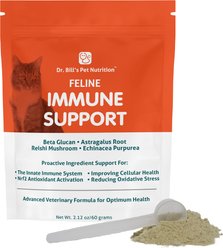 Dr. Bill's Pet Nutrition Feline Immune Support Cat Supplement Powder, 60-gm pouch