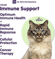 Dr. Bill's Pet Nutrition Feline Immune Support Cat Supplement Powder, 60-gm pouch slide 2 of 9