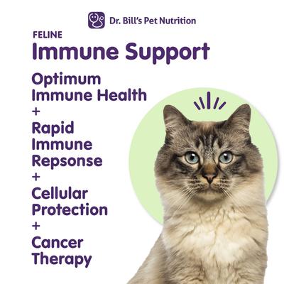 Show full view: Dr. Bill's Pet Nutrition Feline Immune Support Cat Supplement Powder, 60-gm pouch slide 3 of 12