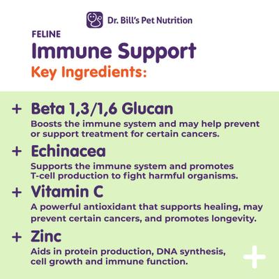 Show full view: Dr. Bill's Pet Nutrition Feline Immune Support Cat Supplement Powder, 60-gm pouch slide 8 of 12