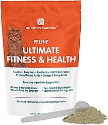 Dr. Bill's Pet Nutrition Feline Ultimate Fitness & Health Cat Supplement Powder, 180-gm pouch