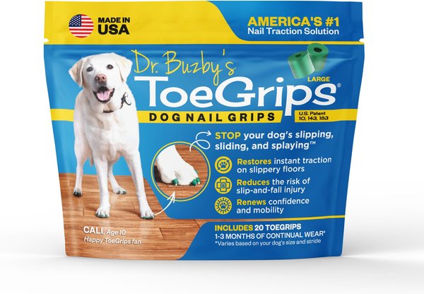 Show full view: Dr. Buzby's ToeGrips Dog Nail Grips, 20 count, Large slide 1 of 10