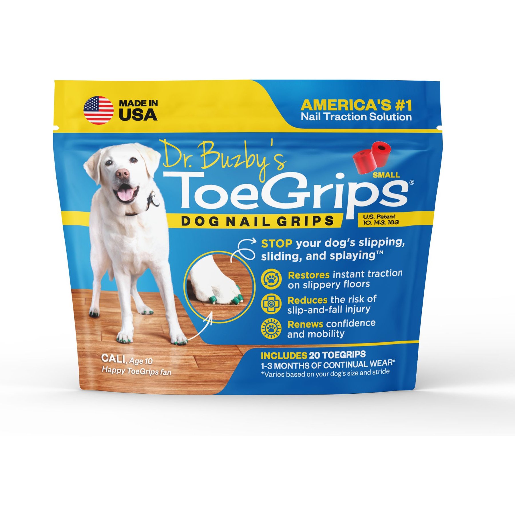 Dr. Buzby's ToeGrips Dog Nail Grips, 20 count, Small