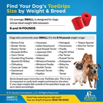 Show full view: Dr. Buzby's ToeGrips Dog Nail Grips, 20 count, Small slide 3 of 10