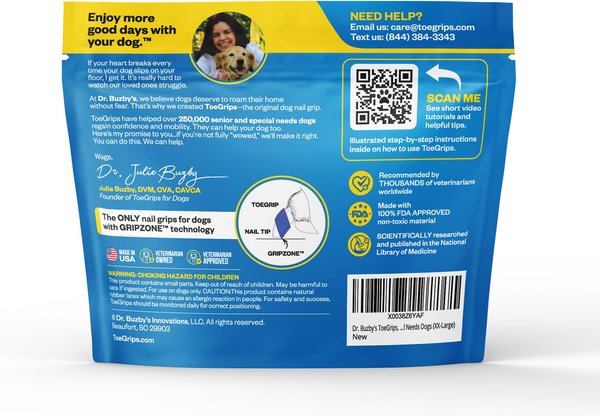 Dr. Buzby's ToeGrips Dog Nail Grips, 20 count
