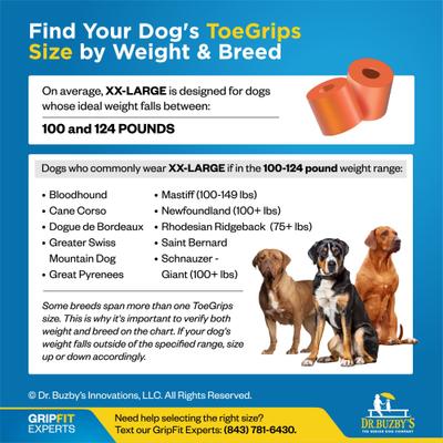 Show full view: Dr. Buzby's ToeGrips Dog Nail Grips, 20 count, XX-Large slide 4 of 11