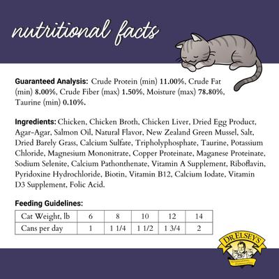 Show full view: Dr. Elsey's cleanprotein Chicken Recipe Wet Cat Food, 2.75-oz can, case of 24 slide 5 of 10