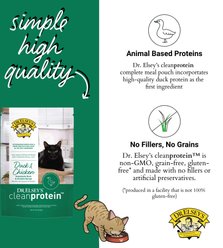 Dr. Elsey's cleanprotein Duck & Chicken Flavored Wet Cat Food, 2.82-oz pouch, 12 count slide 2 of 6