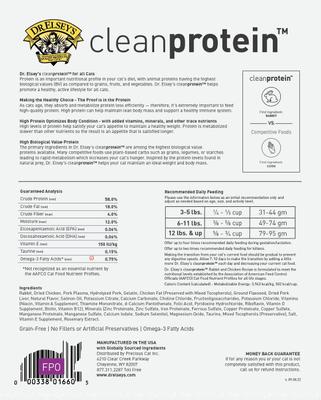Show full view: Dr. Elsey's cleanprotein Rabbit Kibble Cat Dry Food, 6.6-lb bag slide 4 of 10