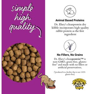 Dr. Elsey's cleanprotein Rabbit Kibble Cat Dry Food, 6.6-lb bag