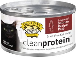 Dr. Elsey's cleanprotein Salmon Recipe Wet Cat Food, 2.75-oz can, case of 24 slide 1 of 7