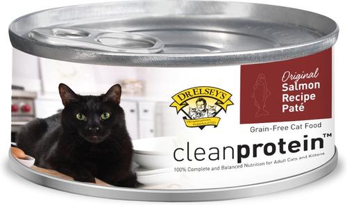 Show full view: Dr. Elsey's cleanprotein Salmon Recipe Wet Cat Food, 5.3-oz can, case of 24 slide 8 of 9