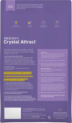 Show full view: Dr. Elsey's Crystal Attract Long-Hair Crystal Cat Litter, 8-lb bag slide 9 of 11