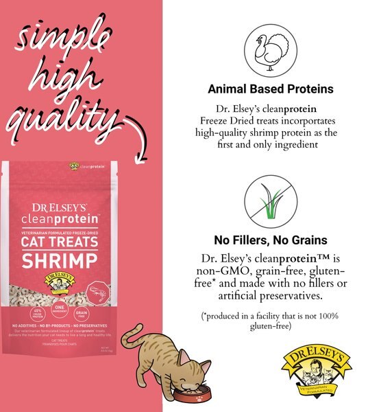 Dr. Elsey's Freeze-Dried Shrimp Cat Treats, 0.5-oz bag