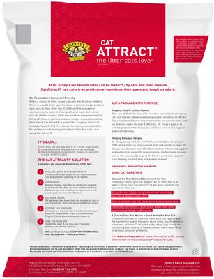 Show full view: Dr. Elsey's Precious Cat Attract Unscented Cat Litter + Burt's Bees Dander Reducing Wipes for Cats slide 7 of 9
