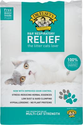 Show full view: Dr. Elsey's R&R Stress-Reducing Clumping Clay Cat Litter, 20-lb bag, bundle of 3 slide 9 of 12