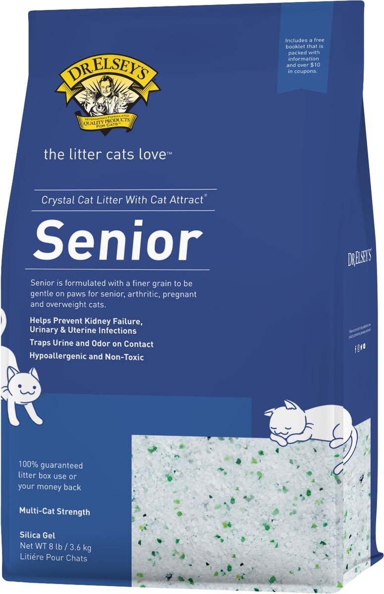 DR. ELSEY'S Senior Crystal Cat Litter, 16-lb bundle - Chewy.com