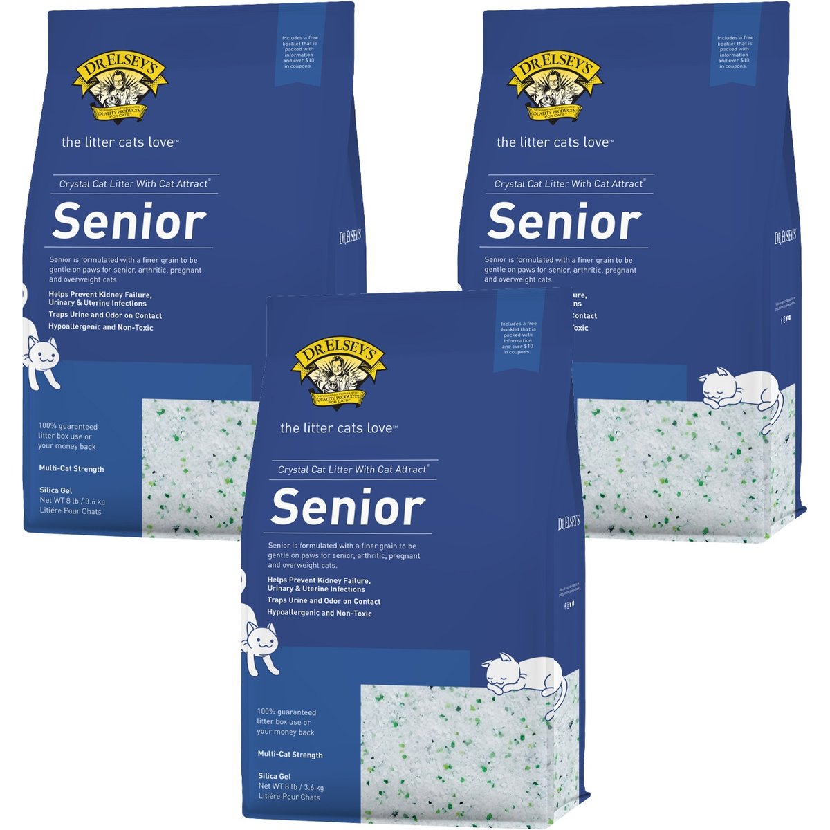 Dr. Elsey's Senior Crystal Cat Litter, 24-lb bundle