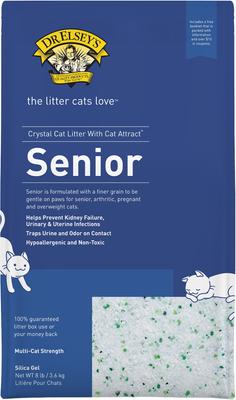Show full view: Dr. Elsey's Senior Crystal Cat Litter, 8-lb bag, bundle of 3 slide 6 of 10