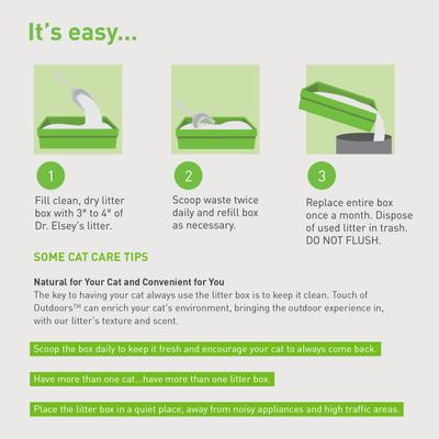 Show full view: Dr. Elsey's Touch of Outdoors Stress-Reducing Clumping Clay Cat Litter, 40-lb bag slide 8 of 13